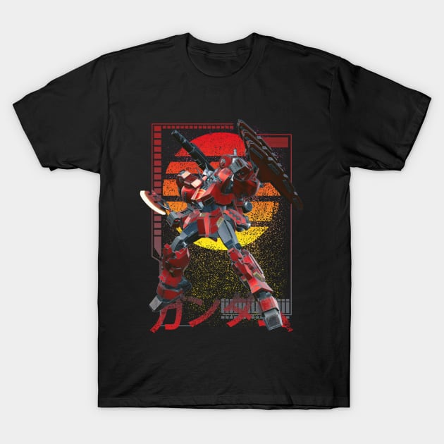 Exia Red Armored T-Shirt by gblackid